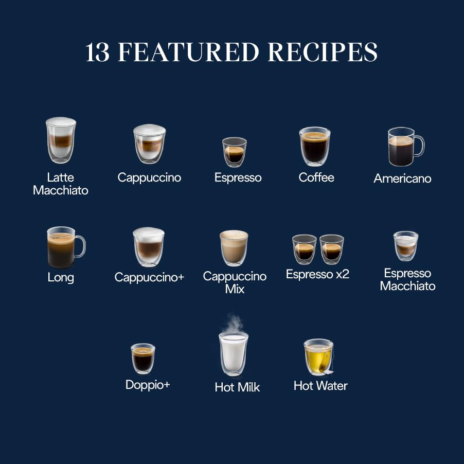 De'Longhi Magnifica Evo Next Fully Automatic Espresso Machine - Programmable Coffee Maker with Grinder and Milk Frother - Hot &