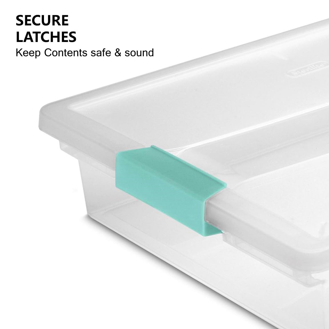 Tribello Plastic Storage Containers With Lids For Organizing - (Large - 14 X 11.5 X 3)