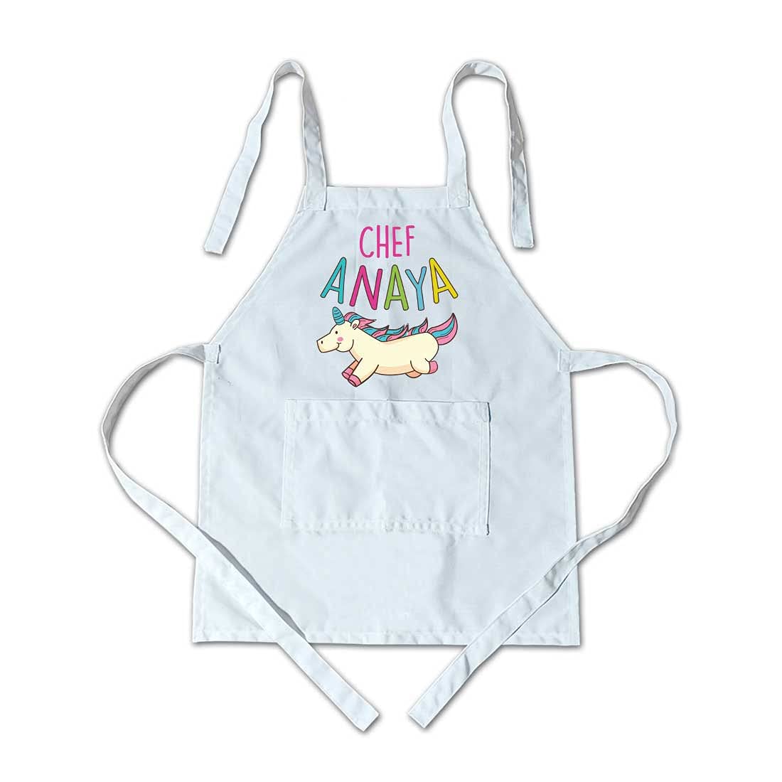 Nutcase Personalized Apron With Name For Kids Customized Aprons For Children Boys Girls For Baking Cooking  Cute Unicorn