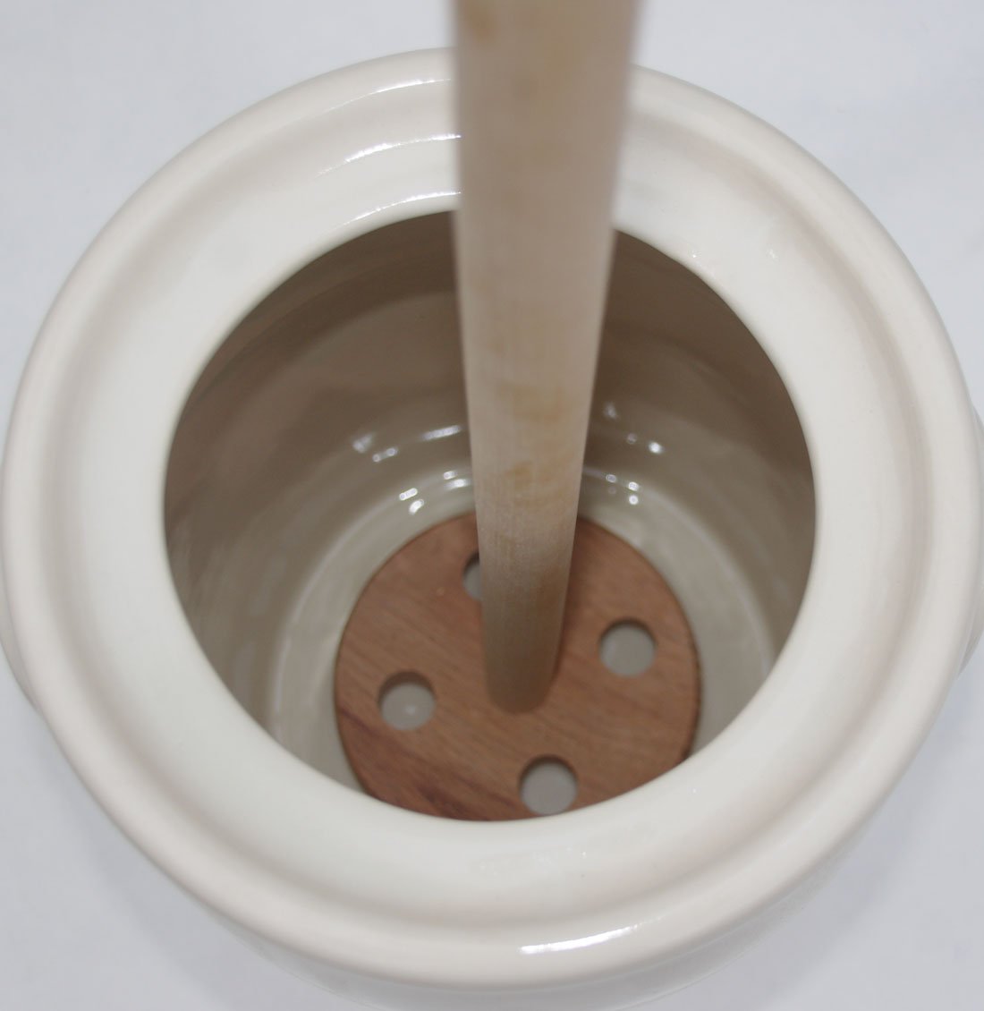 Butter Churn (Wooden Dasher Oak Round)