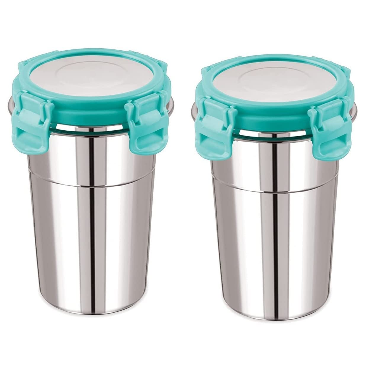 Foliam Leak Proof Click And Seal Lock Stainless Steel Storage/Air Tight Tiffin Container/Lunch Container With Lid (Fusion 2) 400