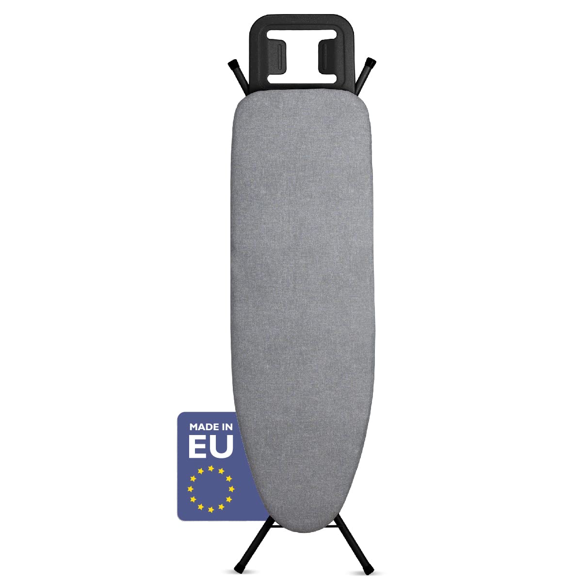 Bartnelli Ironing Board Made In Europe  Iron Board With 4 Layered Cover & Pad, Height Adjustable Up To 36 Features A Safety Iron