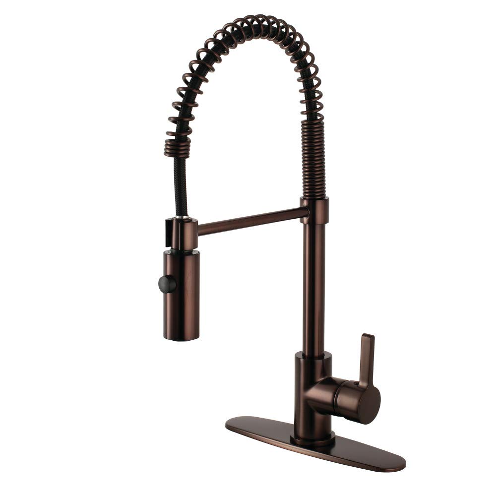 Gourmetier LS8775CTL Continental Single-Handle Pre-Rinse Kitchen Faucet  Oil Rubbed Bronze