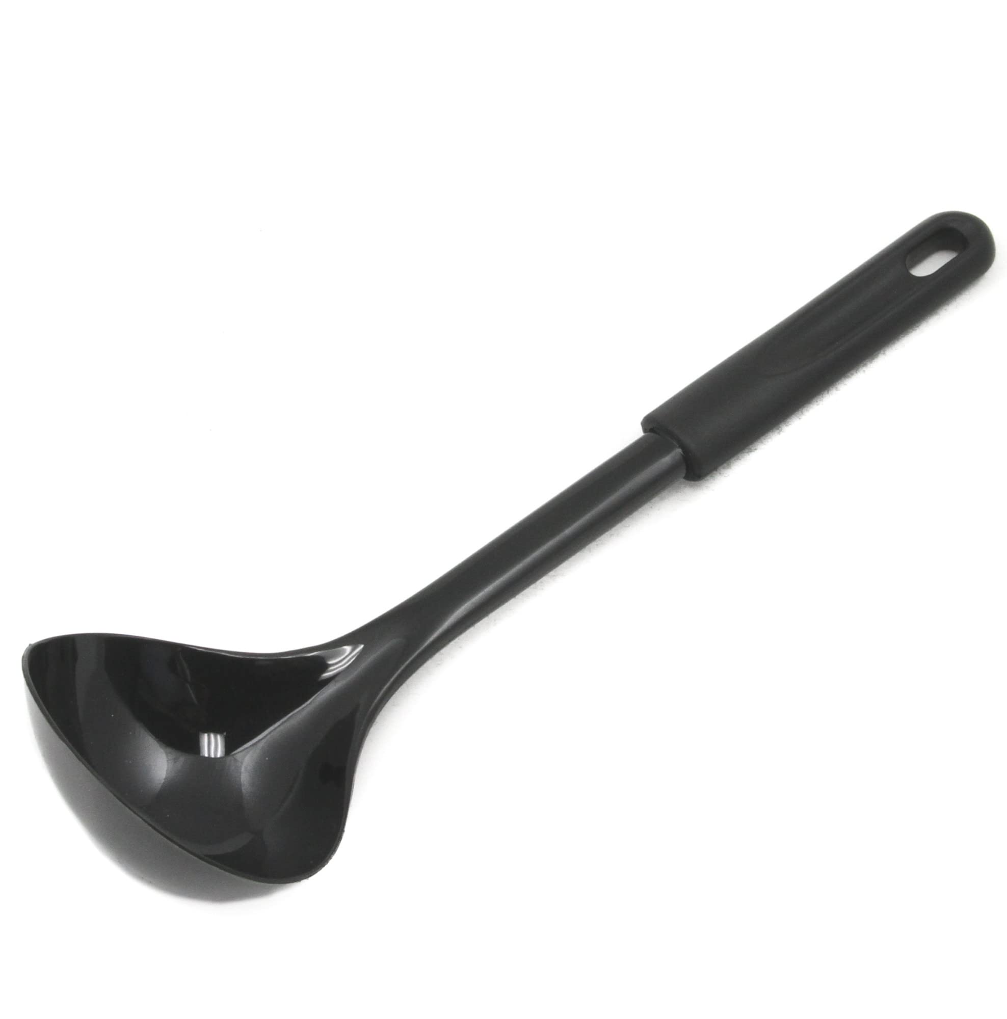 Chef Craft Basic Nylon Cooking/Serving Ladle, 12 Inch, Black