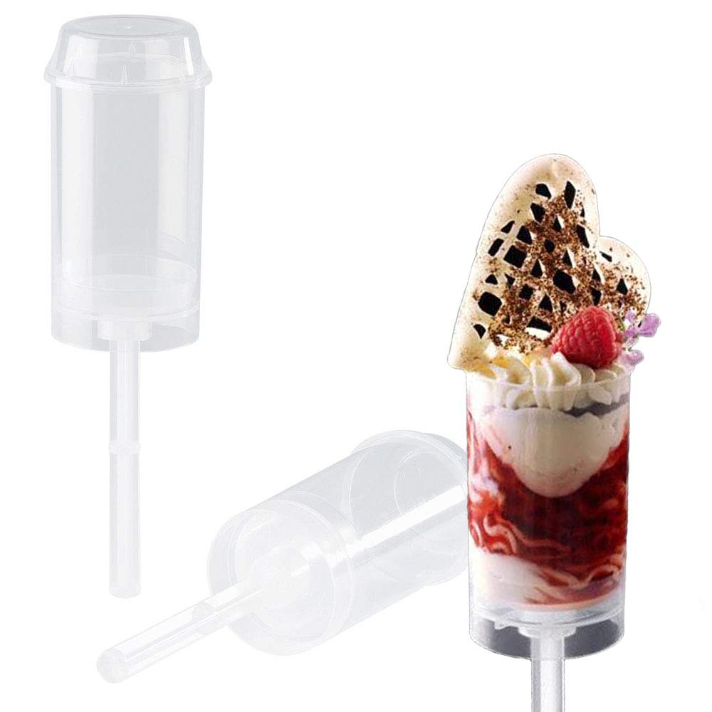 Mini Push-Up Cake Pop Shooter (Push Pops) Plastic Containers - 100 Count