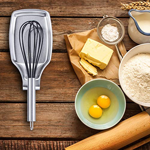Msy Bigsunny Stainless Steel 304 Spoon Rests For Kitchen, Oversized, Long Lasting Brushed