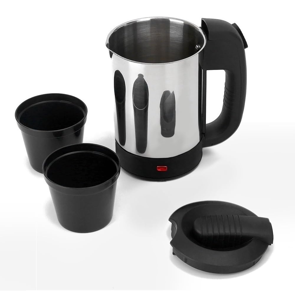 Gionee Stainless Steel 0.5Litre Steel Body Portable Travel Electric Kettle For Water/Tea/Coffee/Milk/Noodle With Rapid Heating B
