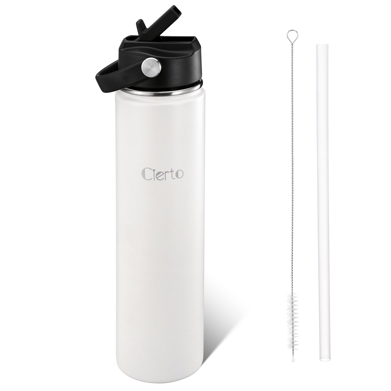 Cierto Insulated Water Bottle with Straw, 24oz Stainless Steel Tumbler