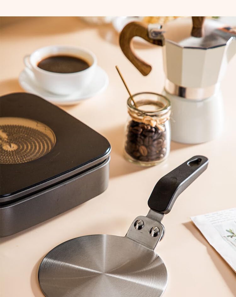 Induction Hob Converter Plate, Grourarty Induction Adapter Plate For Moka Pot, Hot Heat Diffuser Plate For Coffee, For Espresso