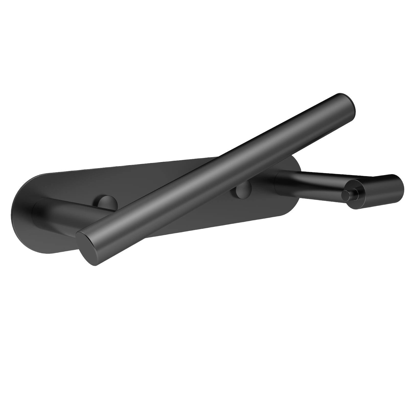 Setsail Toilet Paper Holder Adhesive Or Screw-In Matte Black Bathroom Toilet Paper Roll Holders Wall Mount Stainless Steel Tissu