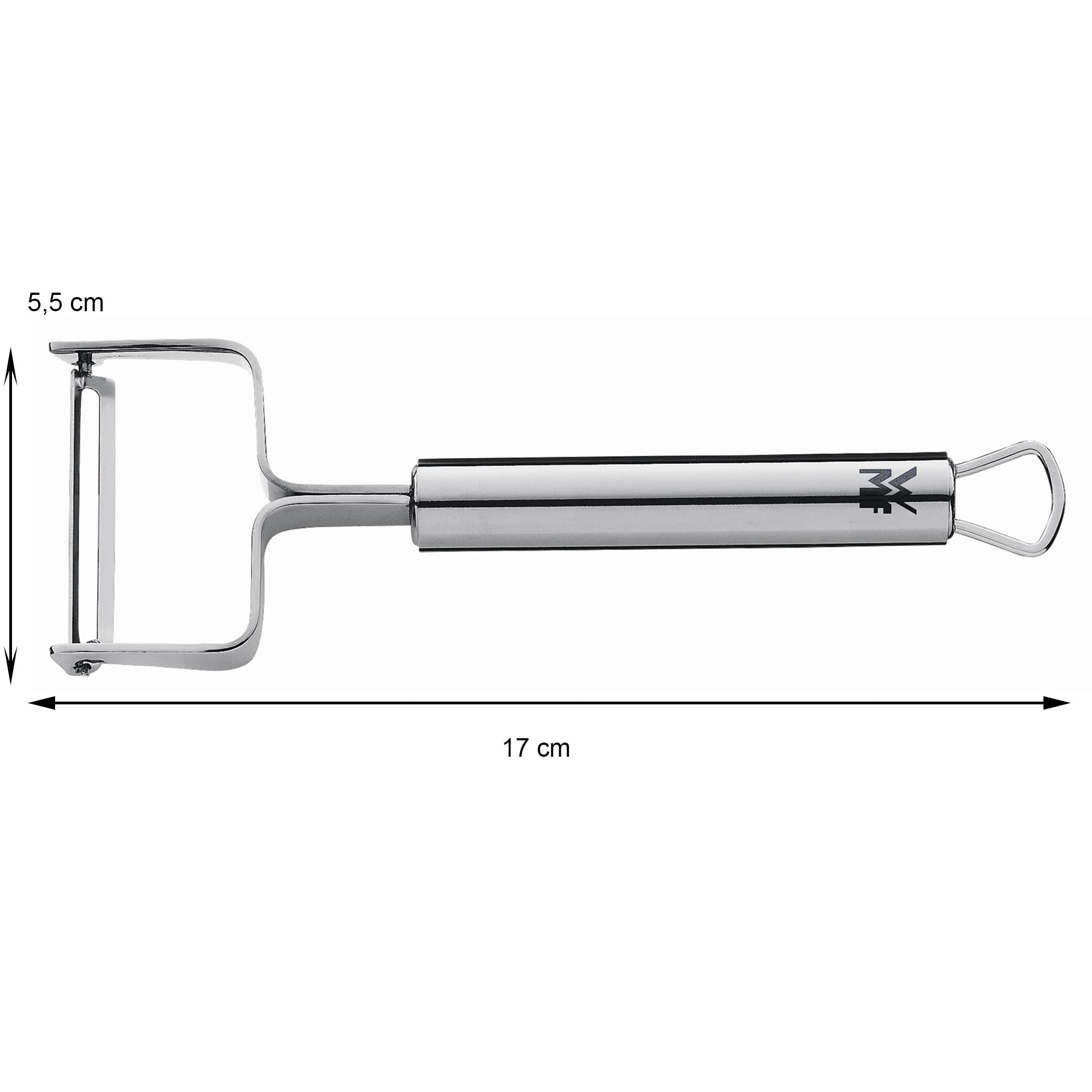 Wmf Profi Plus Cromargan Partly Matt Peeler, 17.2 X 5.5 X 2 Cm, Silver