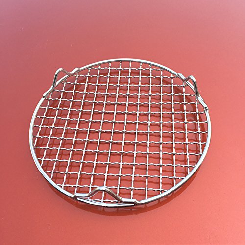 Turbokey Round Canning Rack With Legs Dia 9.5'' Multi-Purpose Grill Cooling Rack For Airfryer Instant Pot/Pressure Cooker Heavy
