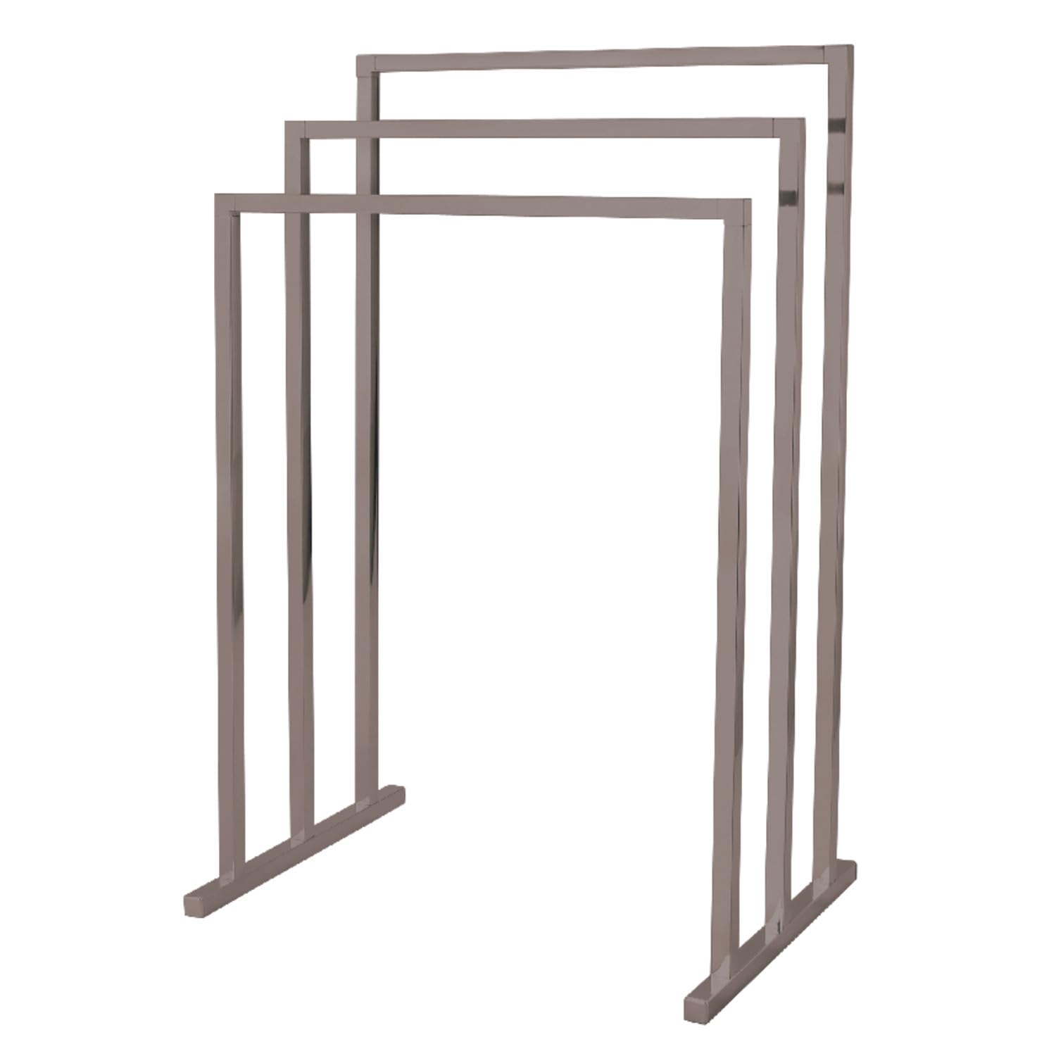 Kingston Brass SCC8288 Pedestal 3-Tier Steel Construction Towel Rack  Brushed Nickel