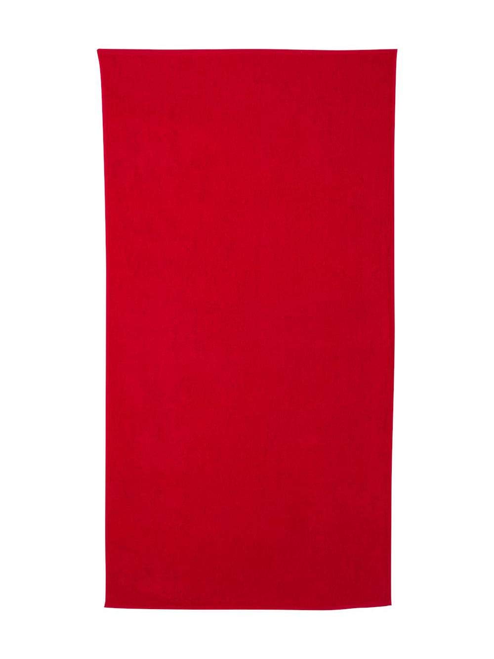 OAD Value Beach Towel - Red  One Size