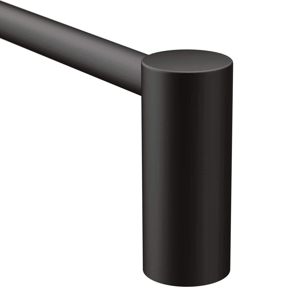 Moen Align Matte Black 18 Inch Modern Single Towel Bar, Yb0418Bl