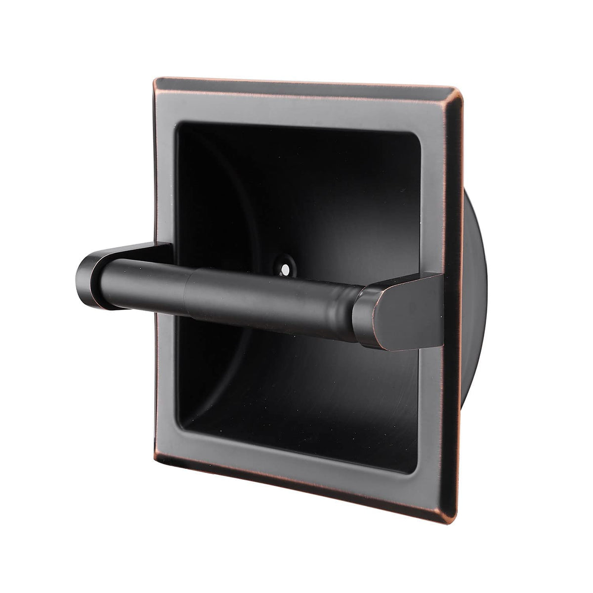 Top Taste Oil Rubbed Bronze Recessed Toilet Paper Holder , Wall Mount Toilet Paper Holder Oil Rubbed Bronze With Mounting Bracke