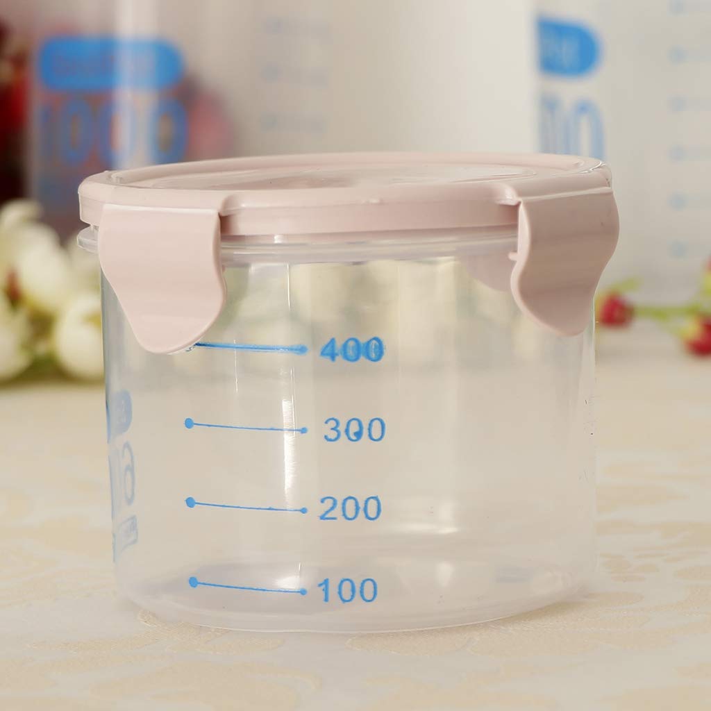 Ecomistiq Cereal Container Storage Containers Flour Container Keeper Pink 600Ml | Canisters & Jars | Kitchen Storage & Organizat
