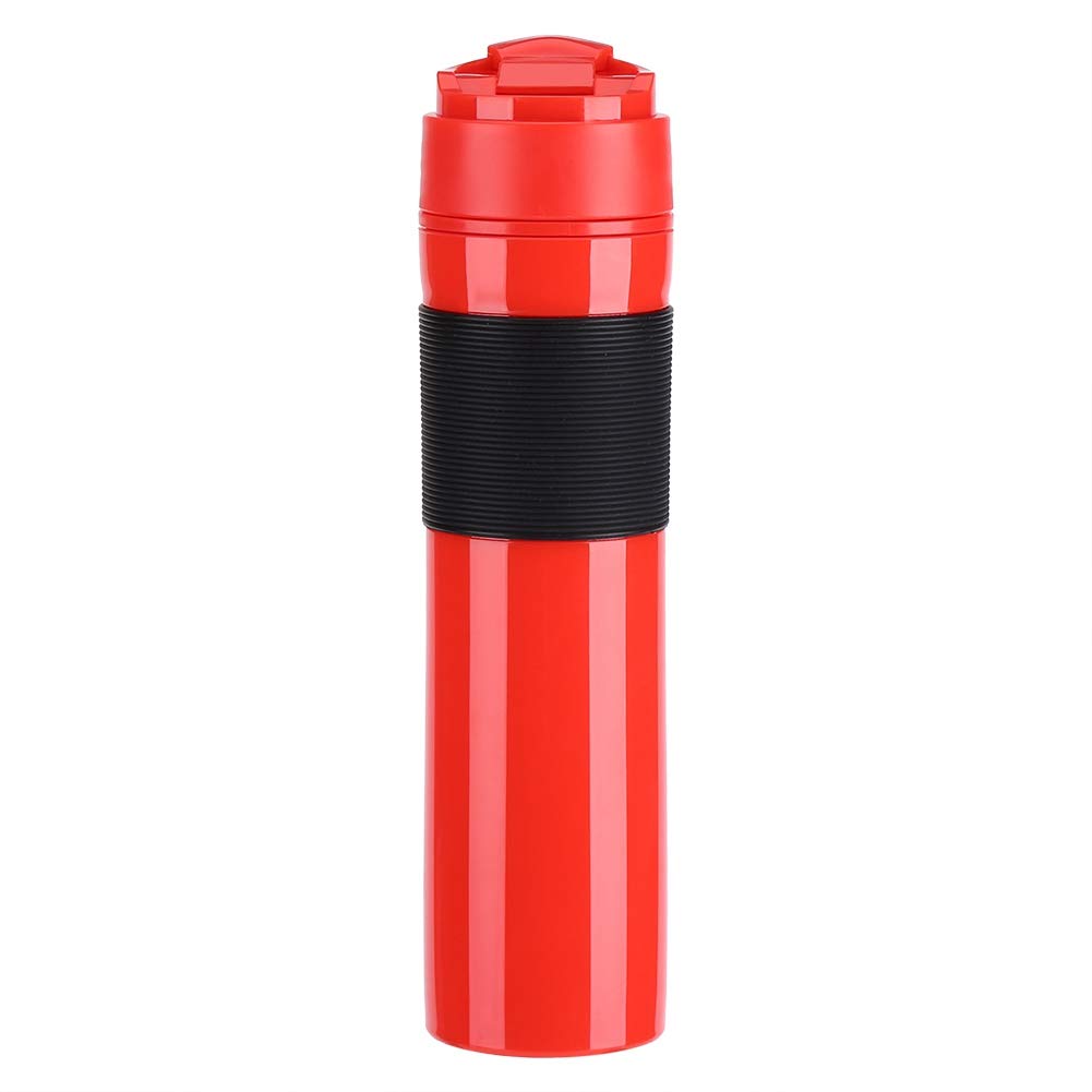Zerodis 350Ml Portable Tea And Coffee Maker Bottle Coffee Press Bottle Travel French Press Coffee Maker For Commuter Camping Out