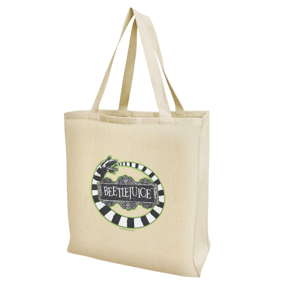Graphics & More Beetlejuice Beetle Worm Grocery Travel Reusable Tote Bag