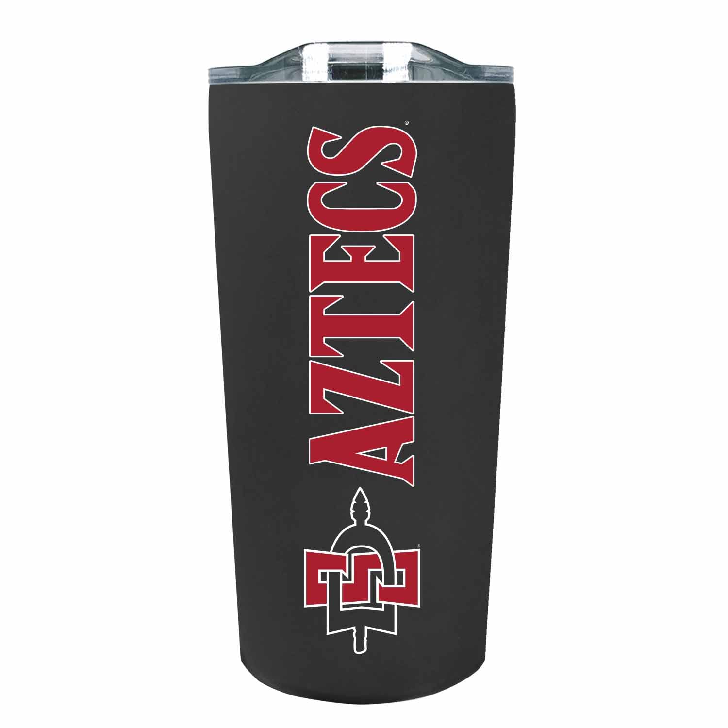 Campus Colors NCAA Stainless Steel Tumbler perfect for Gameday - 18 oz - Double Walled - Keeps Drinks Perfectly Insulated (San D