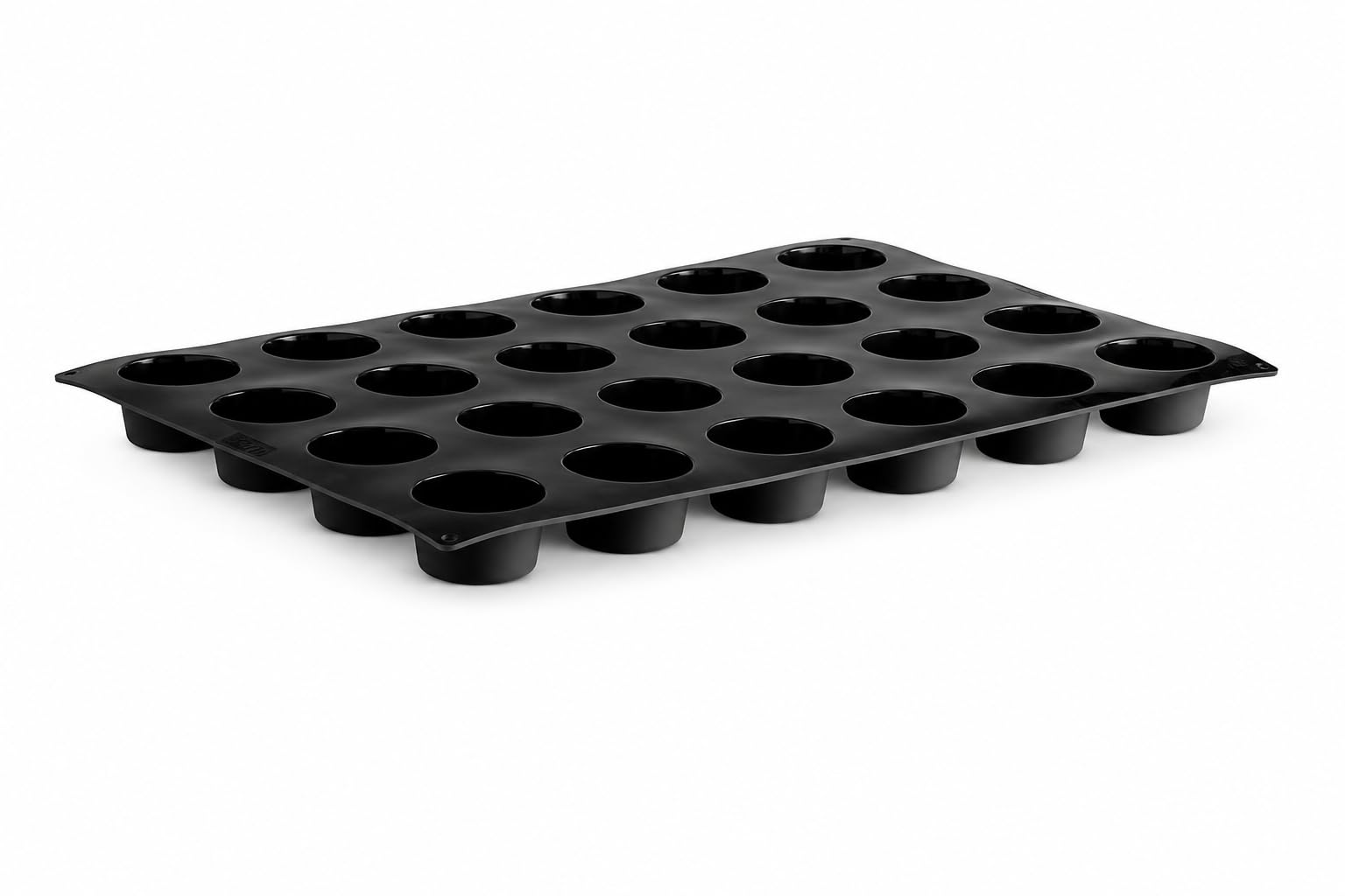 Silikomart SQ009 24 Compartment Muffin Silicone Baking Mold  2 3/4 x 2 3/4 x 1 9/16 Cavities