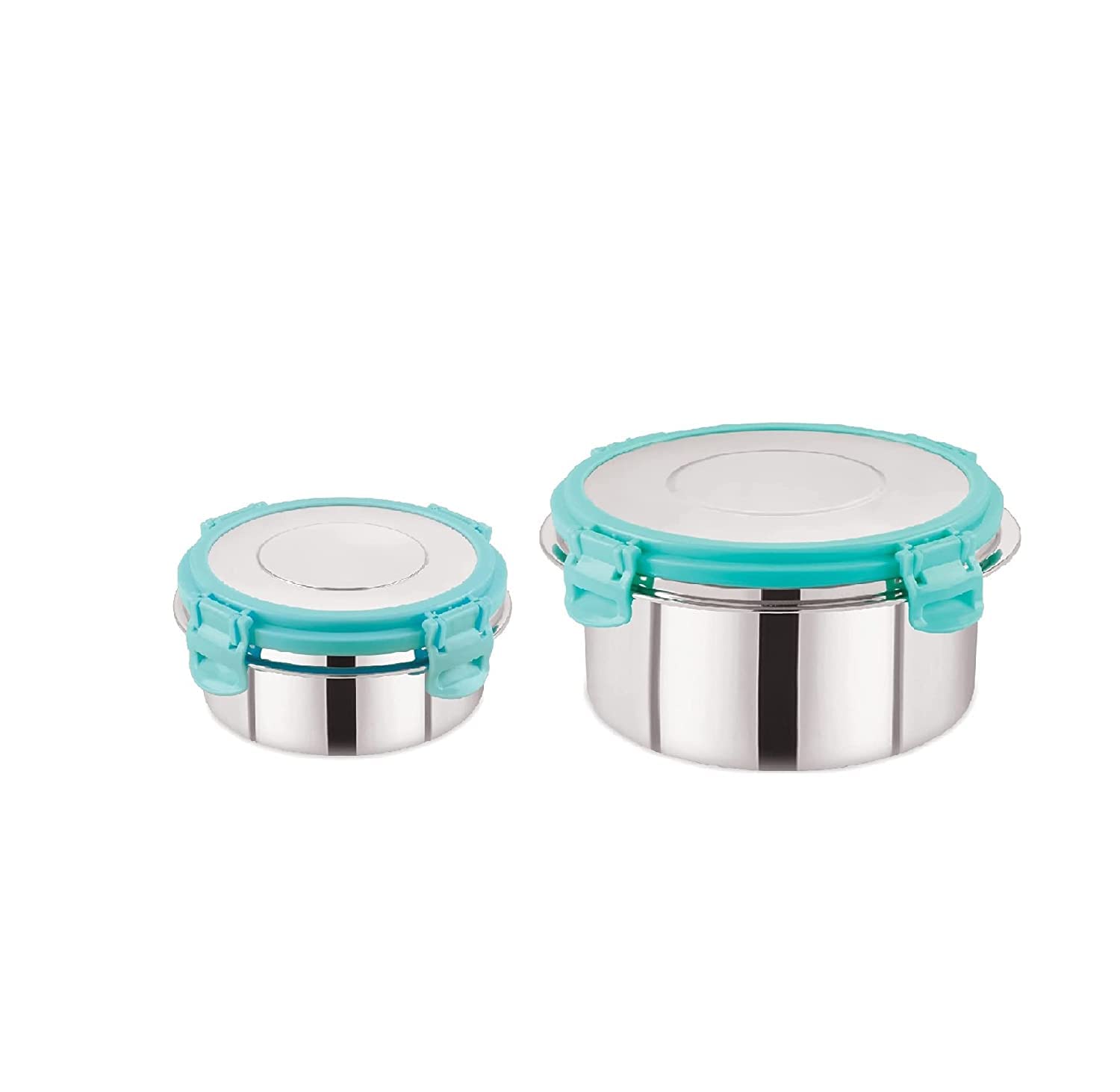 Foliam Leak Proof Click And Seal Lock Stainless Steel Storage/Air Tight Tiffin Container/Lunch Container With Lid (Fusion 150+35