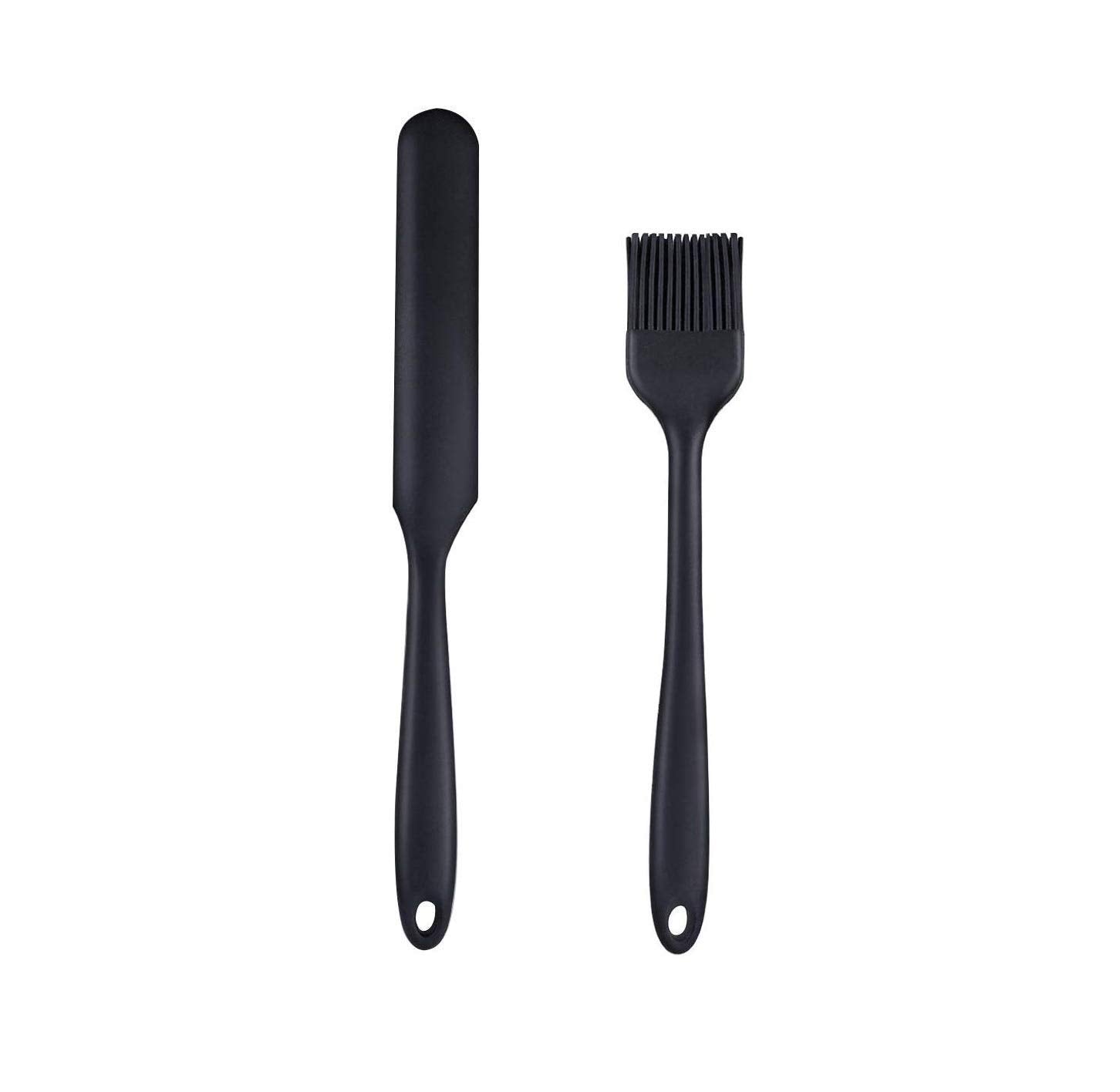 Fs Cool Silicone Spatula Set  Non  Stick Rubber Spatula With Stainless Steel Core  HeatResistant Spatula Kitchen Utensils Se