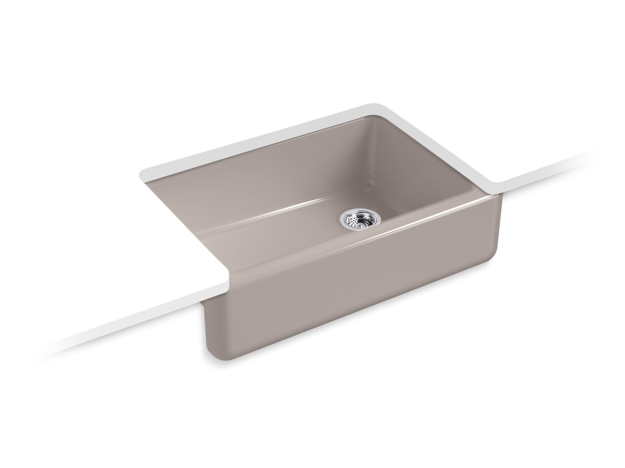 KOHLER Whitehaven 32.75 in. Undermount Single-Bowl Farmhouse Kitchen Sink