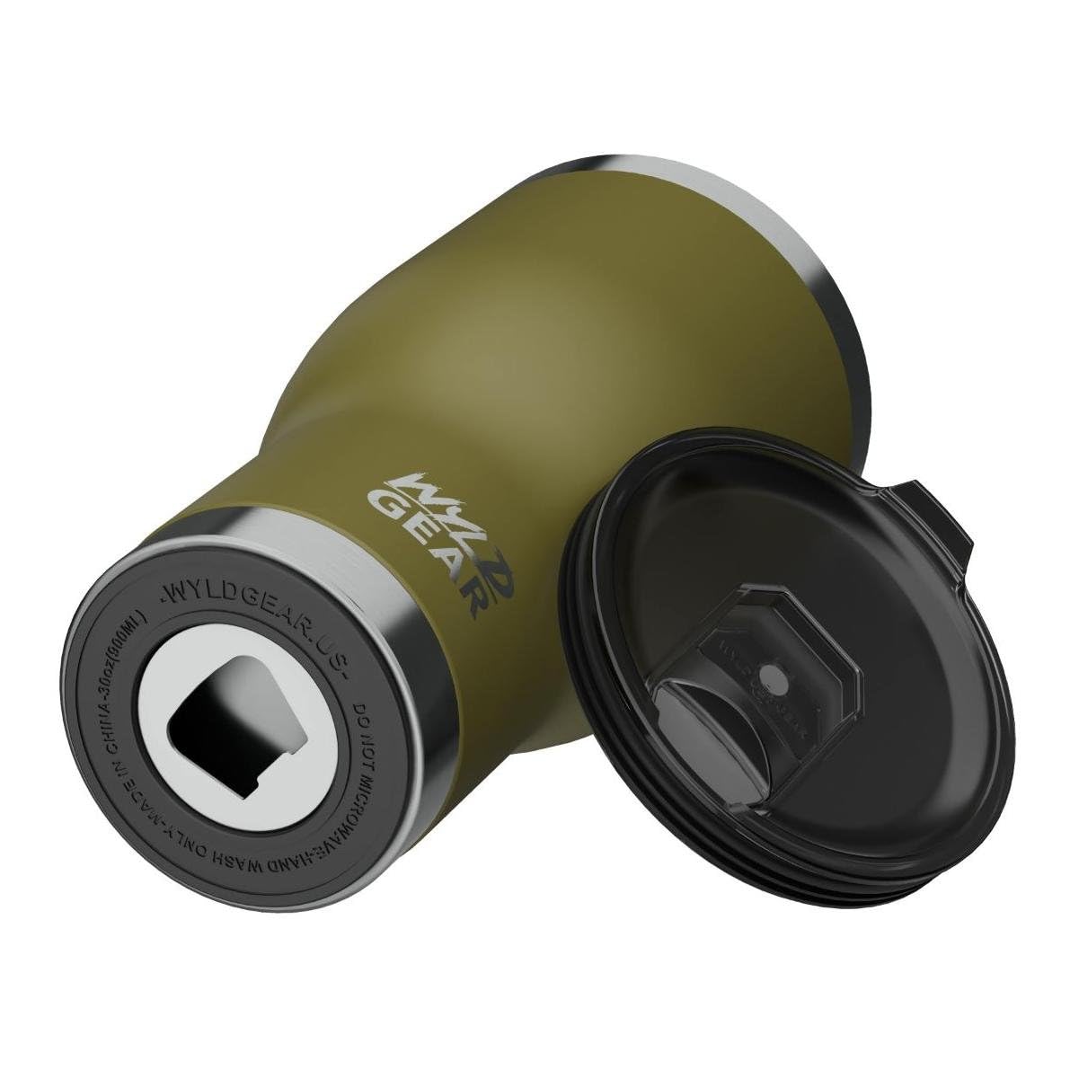 Wyld Gear Tumbler - Stainless Steel, Vacuum Insulated Travel Mug With Lid - 30Oz Od Green