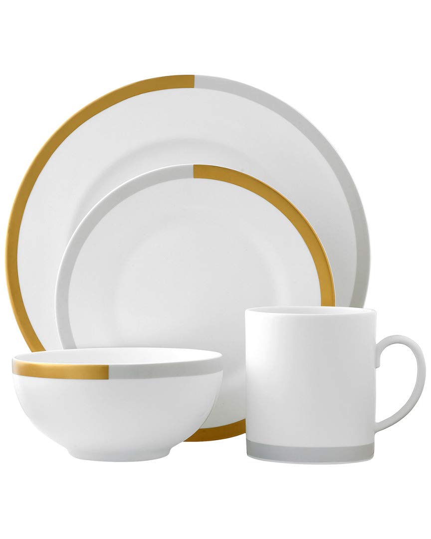 Wedgwood Vera Castillon Gold/Gray, 4-PIECE SETTING
