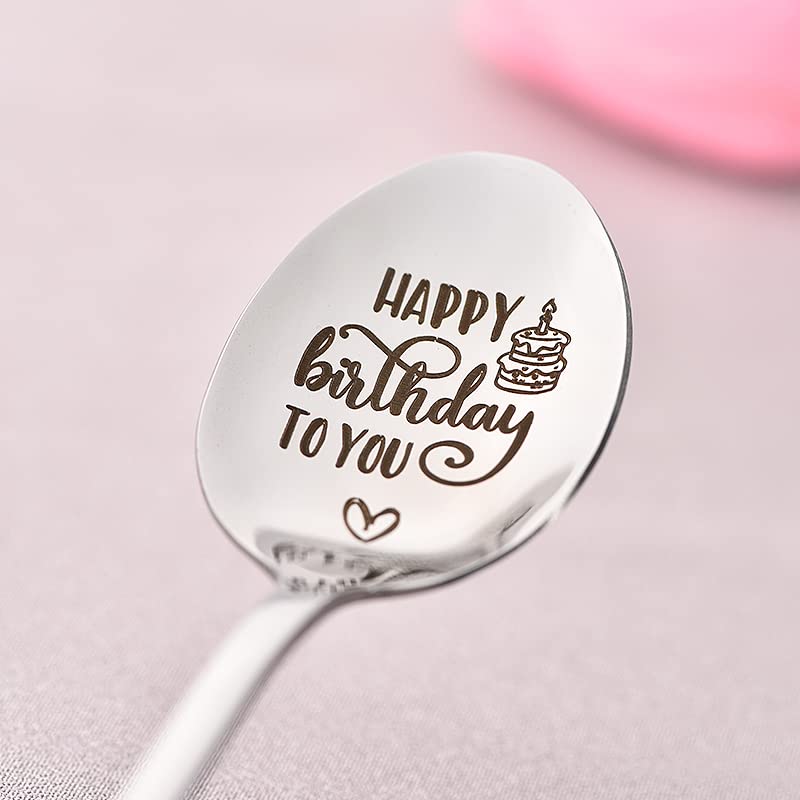 Birthday Spoon Gifts For Women Men Happy Birthday To You Spoons For Best Friend Daughter Son Birthday Gift For Girls Boys Bday G