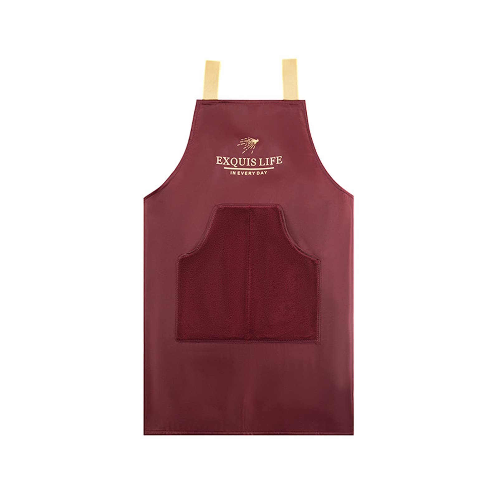Homgee Adjustable Bib Apron, Water Oil Stain Resistant Cooking Apron, Chef Kitchen Apron With 2 Pockets For Men Women