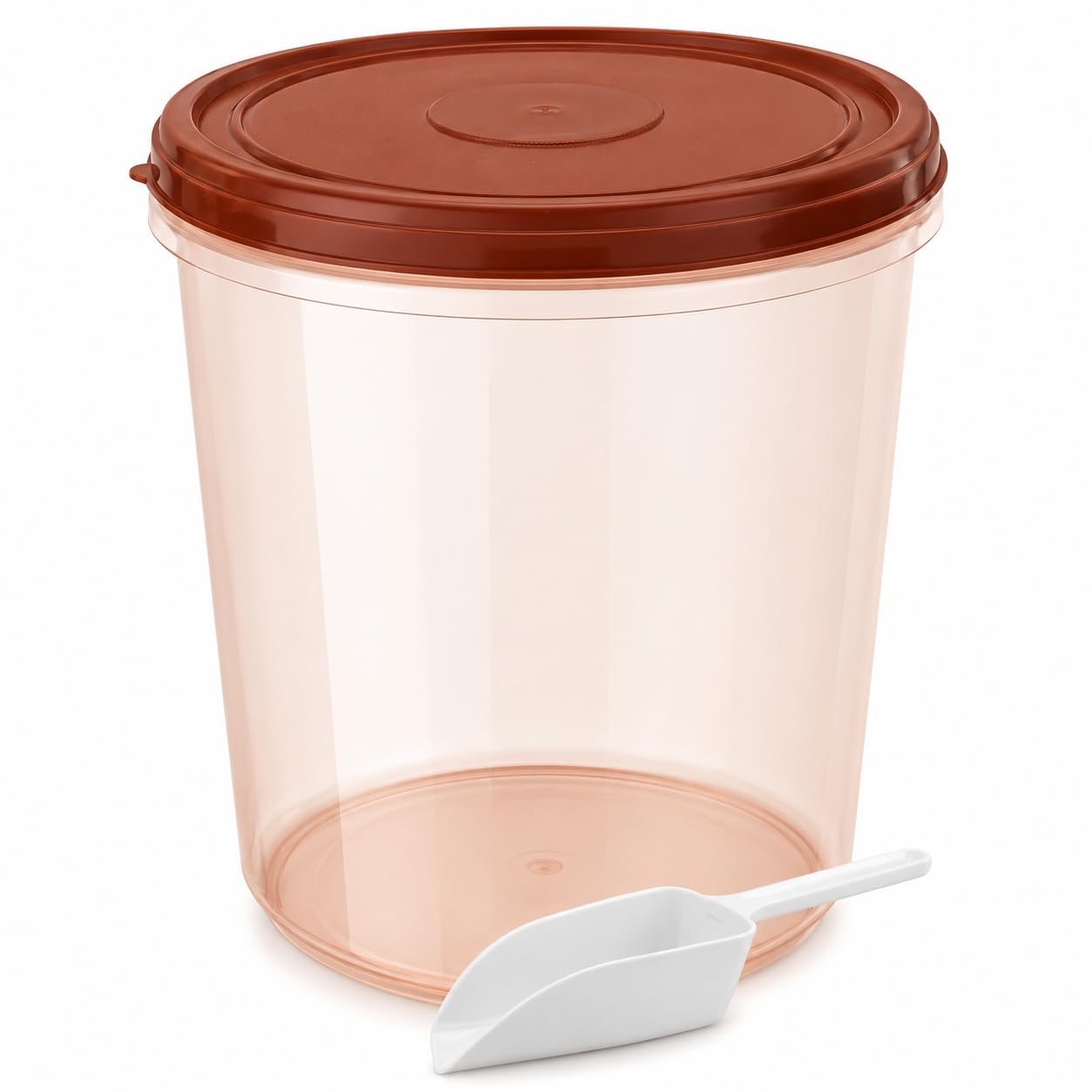 Air O Matic Kitchen Storage Container Brown Color With Free Scoop (14 Ltr)