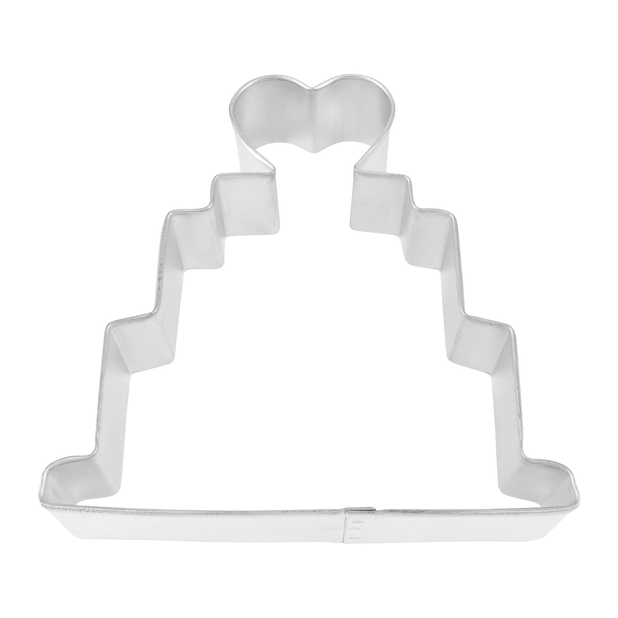 R&M Wedding Cake 4'' Cookie Cutter In Durable, Economical, Tinplated Steel