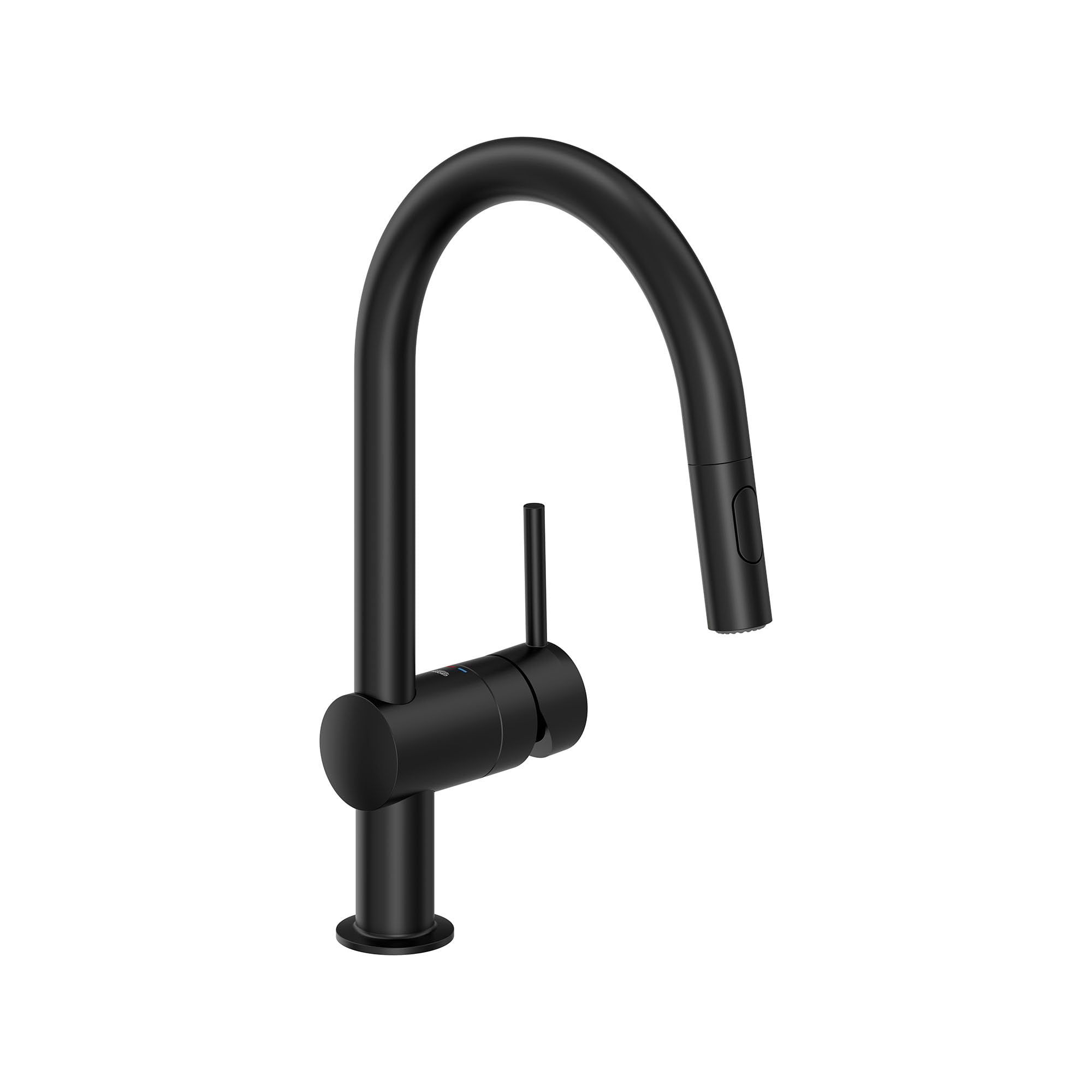 GROHE 313782433 Minta Pull-Down Kitchen Faucet, 1.75 GPM, Matte Black