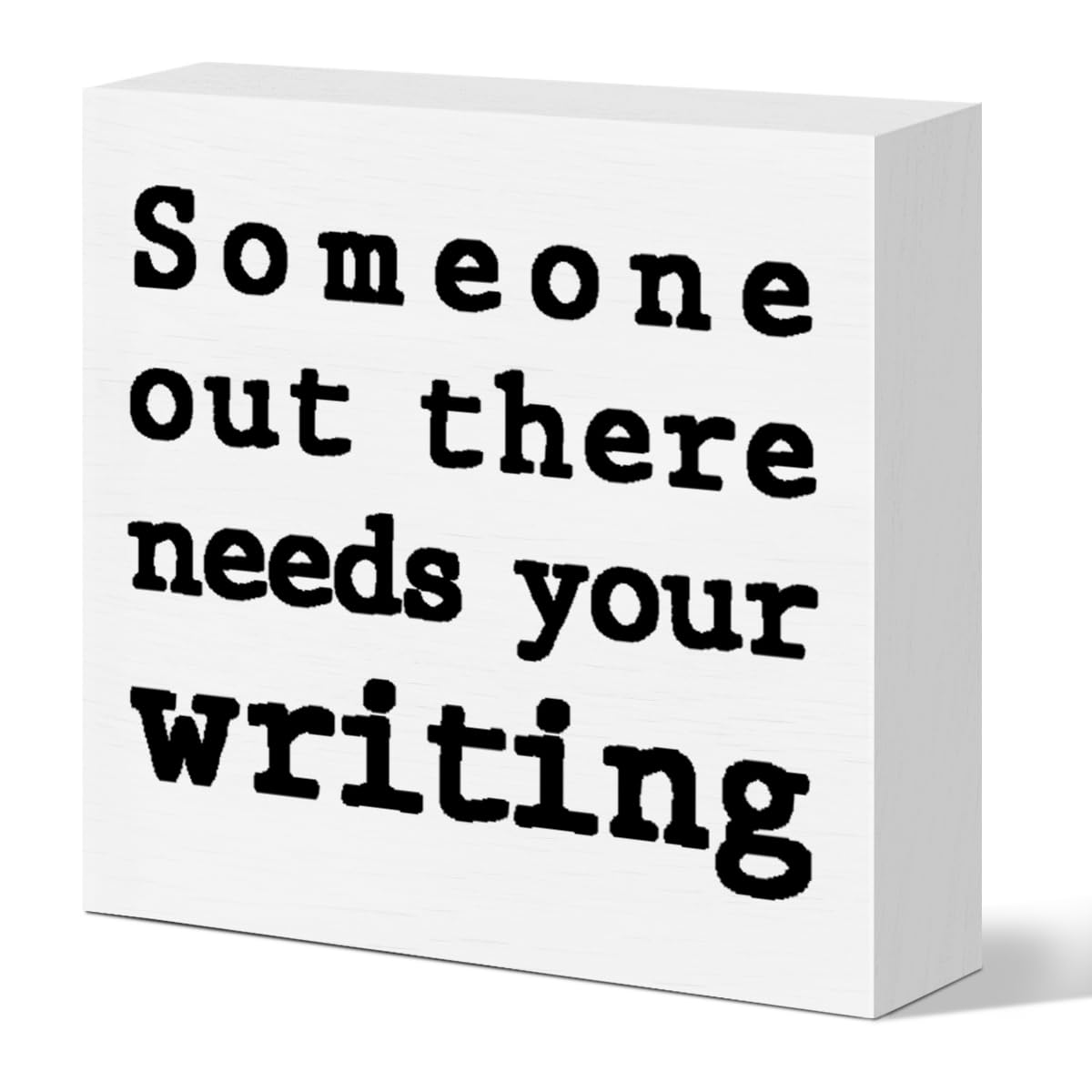 Writer Gifts for Women Men, Author Novelist Writing Lover Journalist Christmas Birthday Gifts Writer Home Office Desk Decor Wood