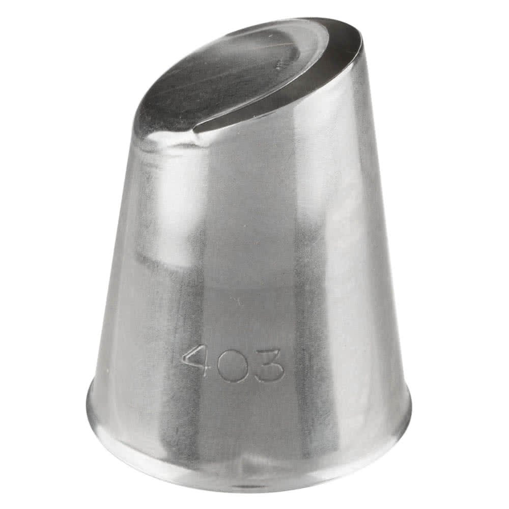 Ateco Decorating Ruffle Tip #403 - U-Shaped Tip For Creating Ribbons, Bows, Scallops, And Other Special Effects