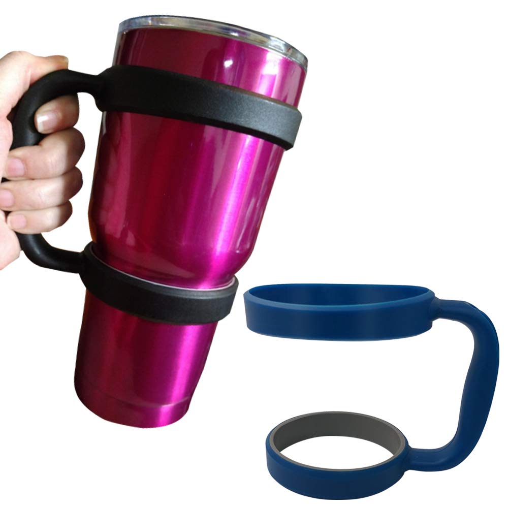 3 Pack 30Oz Tumbler Handles, Danzix Mug Handle Or Cup Holder Replacement- Black, Pink,Blue