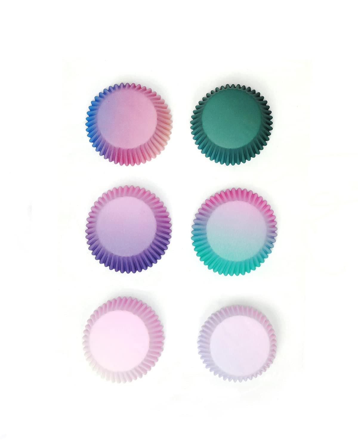 Qiqee 300-Count Cupcake Liners Standard Cupcake Cups 6 Design Cupcake Papers Baking Cups Cupcake Wrappers (Standard Size)