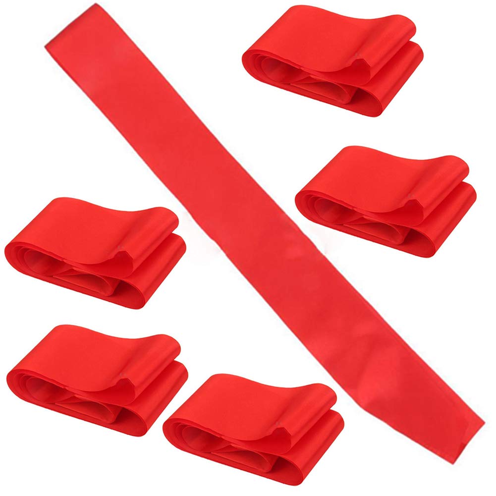 Lasenersm 6 Pieces Blank Satin Sashes Wedding Sash Plain Sashes Bridal Belts Party Decorations Sash Classic Ribbon Sash For Diy