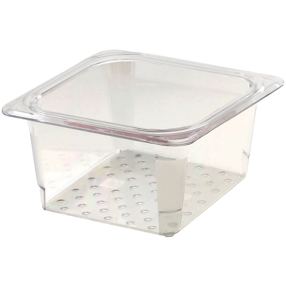 Cambro Perforated Pan / Colander, Gn 1/6, 3'' Deep, 6/Pk