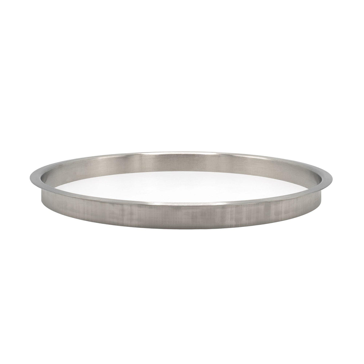 Outwater 12'' (Nominal) Diameter X 1'' Height 304 Polished Stainless Steel Trash Grommets For Countertop Inserted Trash