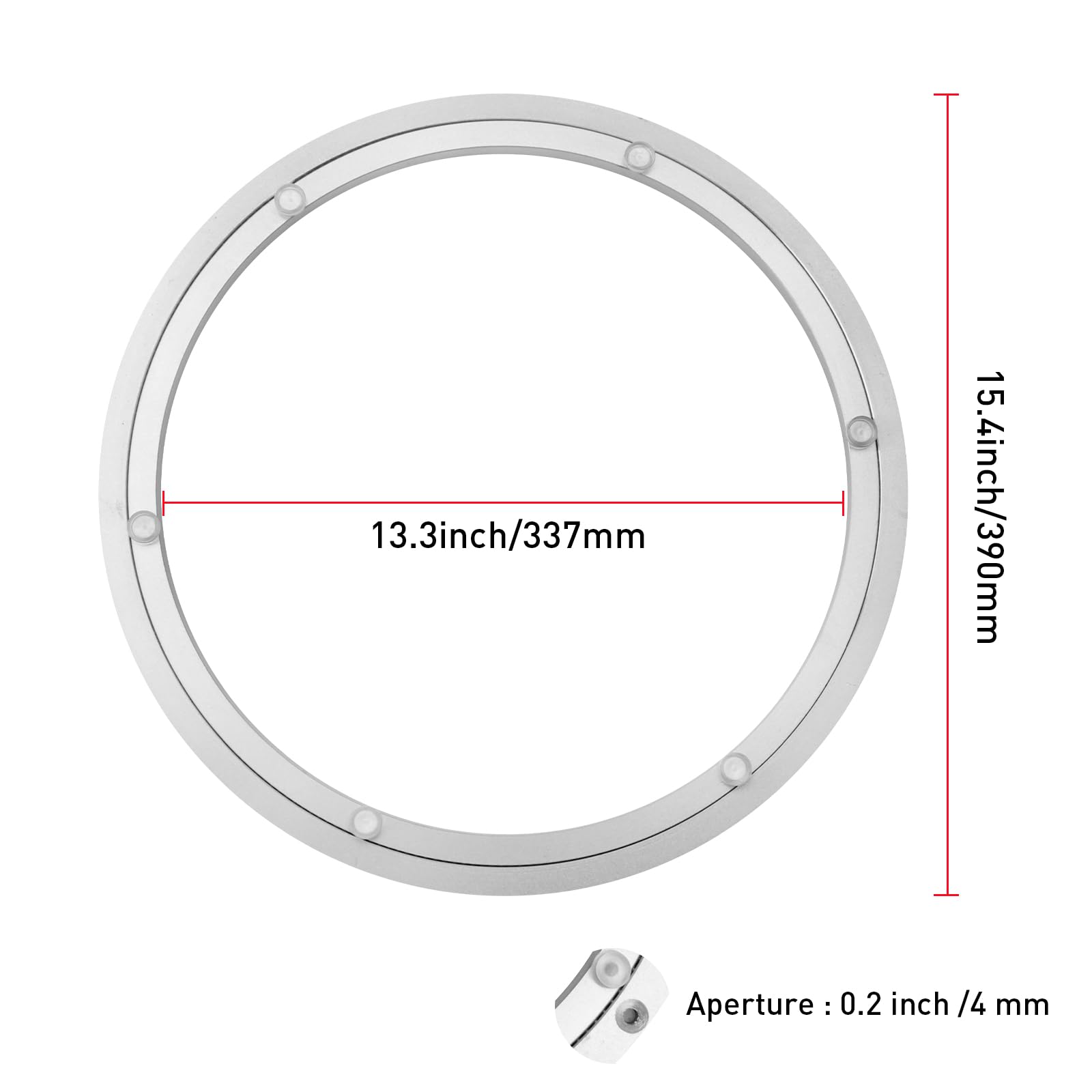 Tambee 16 Inch Lazy Susan Hardware Heavy Duty Metal Rotating Hardware Large Turntable Bearing Ring Lazy Susan Bearing Lazy Susan