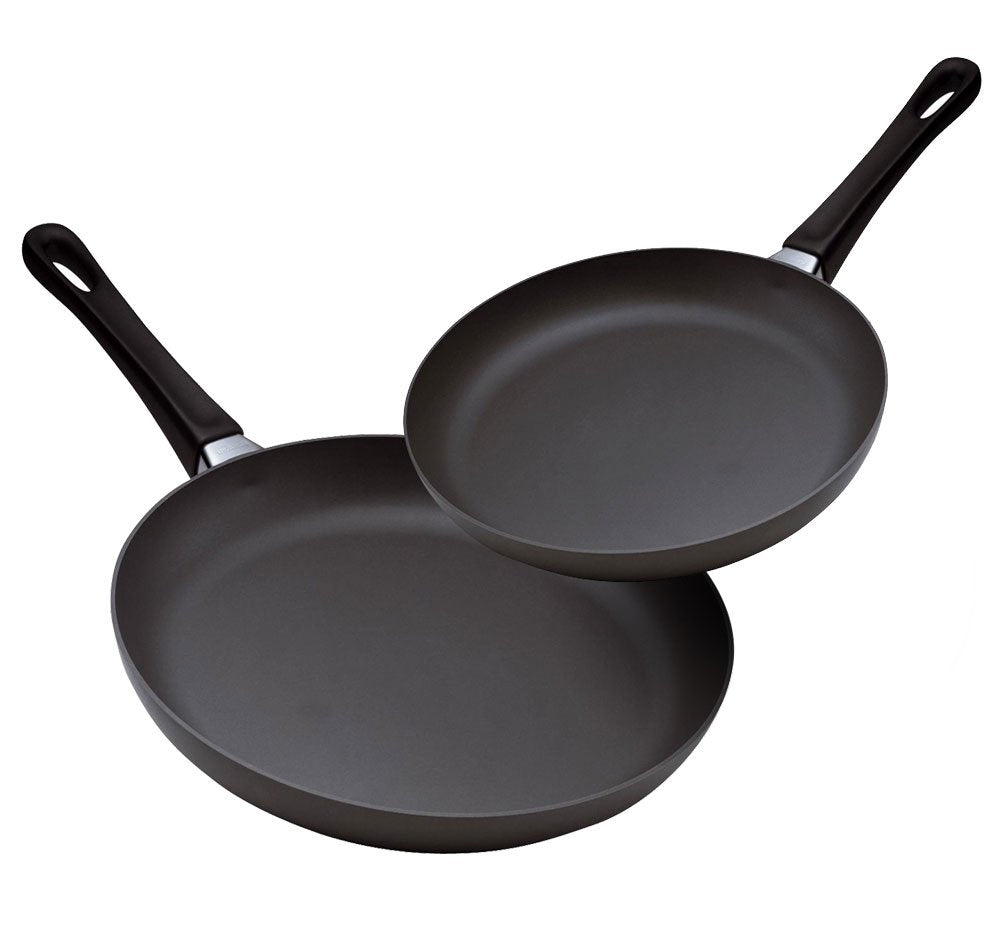 Scanpan Classic 2 Piece Fry Pan Set, 8'' And 10 1/4'', Black (10202600)