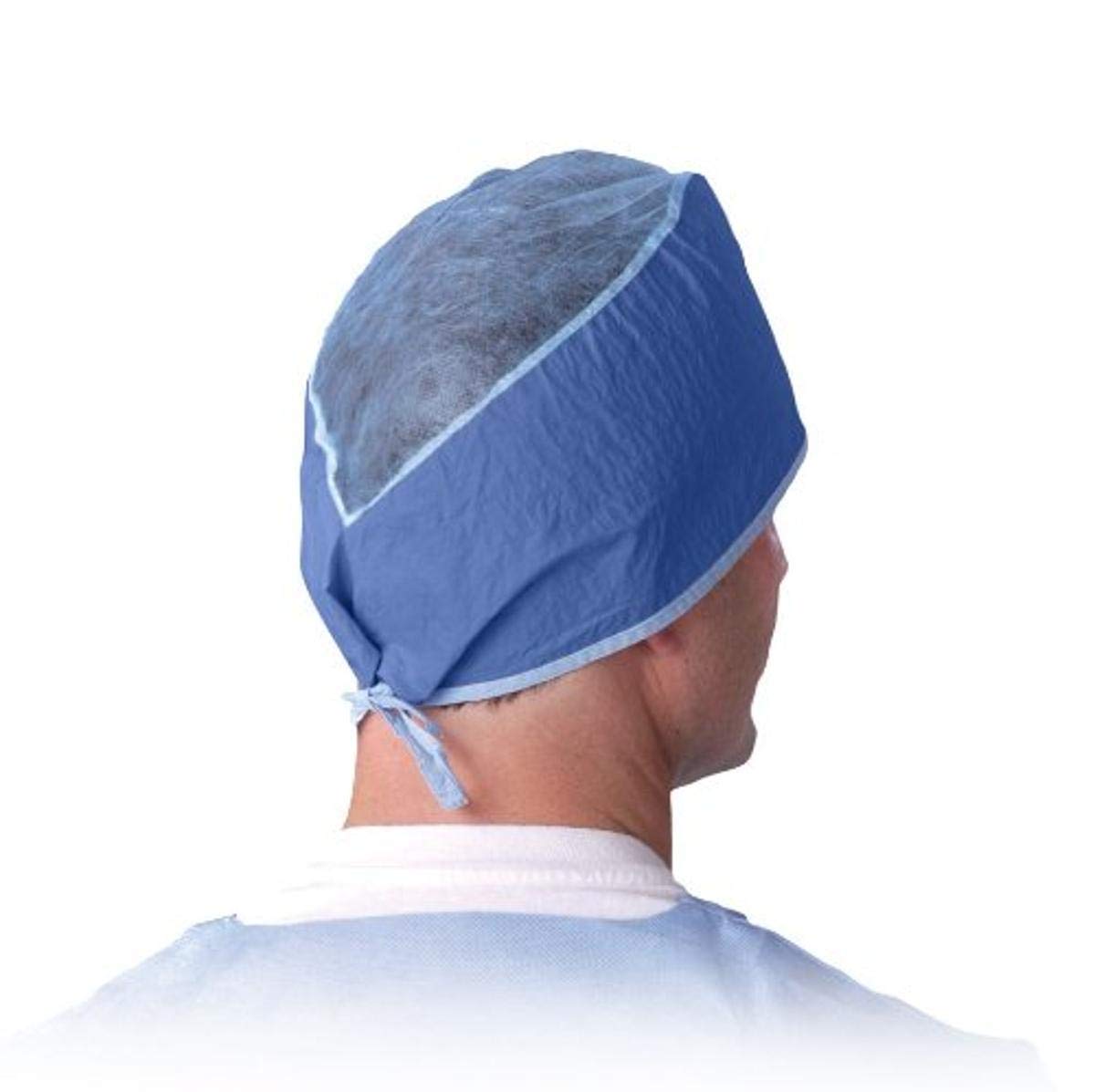Medline NON28626 Disposable Surgeons Caps, SMS, Latex Free, Dark Blue (Pack of 500)