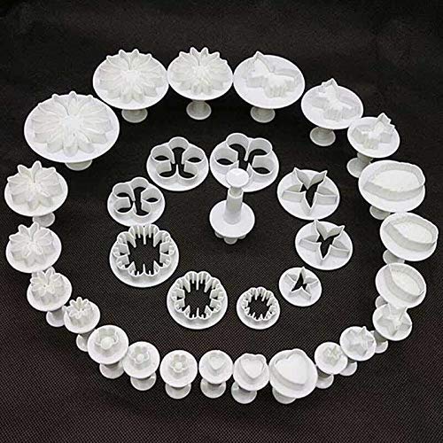 Zollyss Flower Fondant Cake Sugarcraft Decorating Kit Combos (Cookie Cutter) Set Of 33