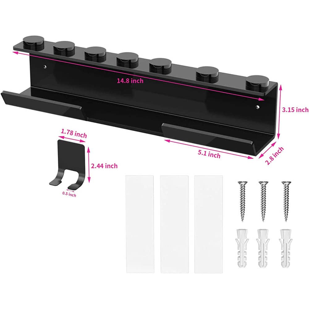 Wall Mount Holder For Dyson Airwrap Styler Hair Curling Iron Wand Barrels And Brushes Storage Stand Rack With Cord Organizer Acr