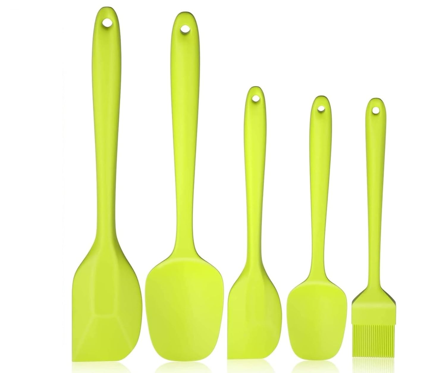 P Plus Fire Silicone Spatula Set  Food Grade Kitchen Utensils With Silicone Brush Heat Resistant Spatula For Scraping, Baking, 
