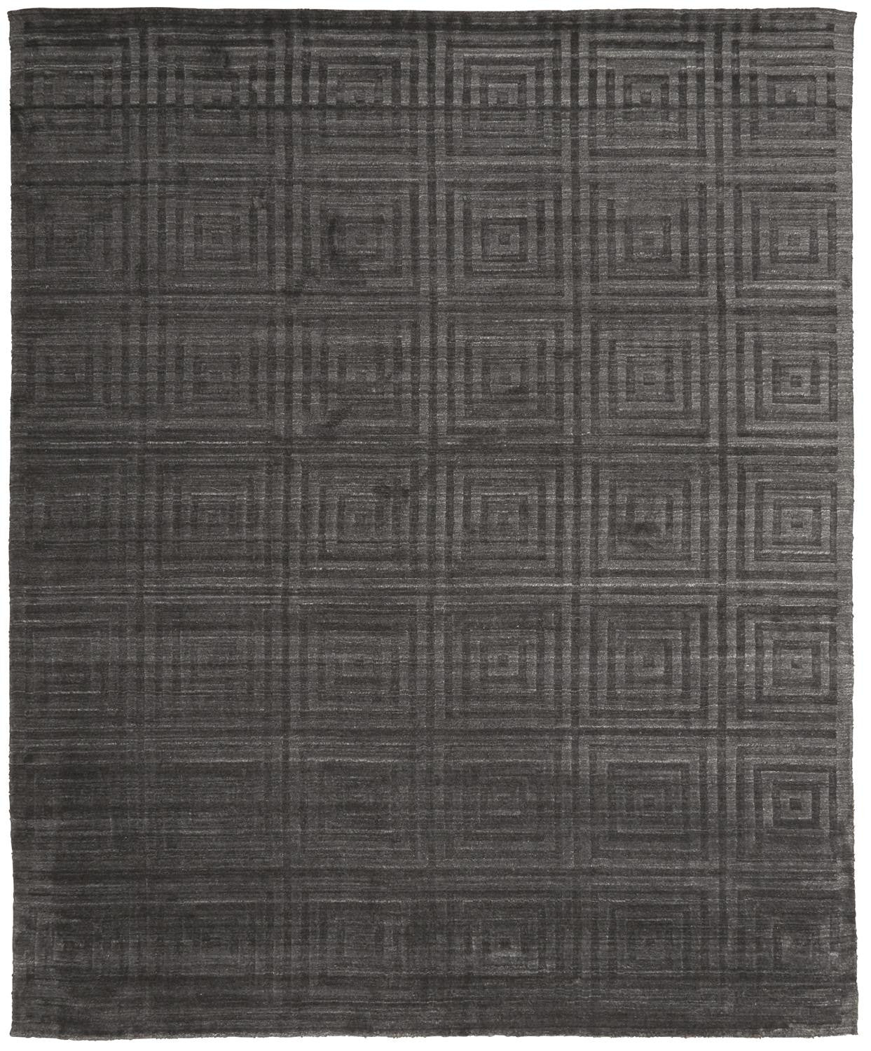 2 X 3 gray geometric Hand Woven Area Rug