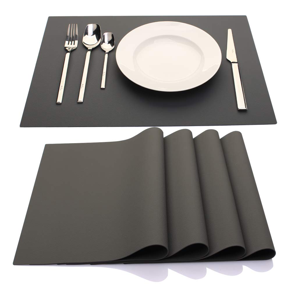 Iyyi Silicone Placemats, Placemats For Kids, Placemats Set Of 4 Waterproof Heat Resistant Non-Slip Kitchen Table Mats For Dining